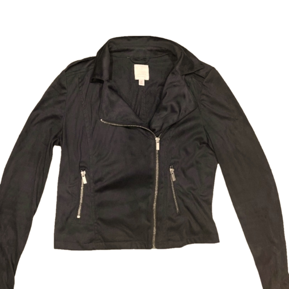 Lauren Conrad| Moto jacket. Faux micro suede. Medium. J18